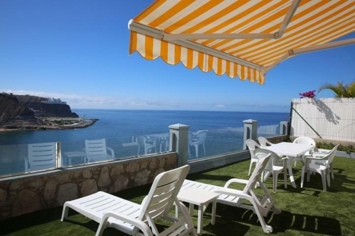 Ferienwohnung Duplex Playa Del Cura Beautiful Ocean View Mogán Exterior foto